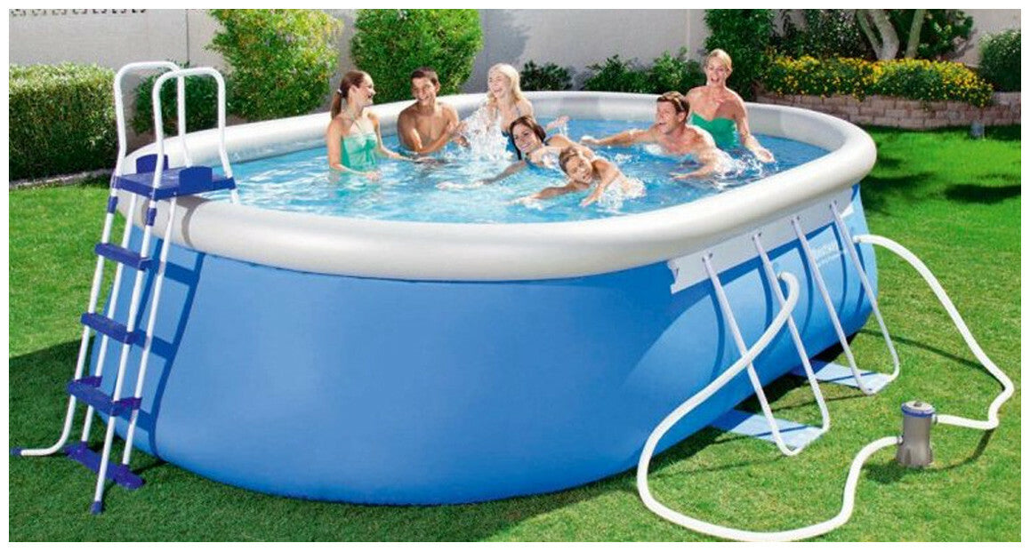 Piscine autoportante ovale Fast Set Pools L.488 x l.305 x H.107