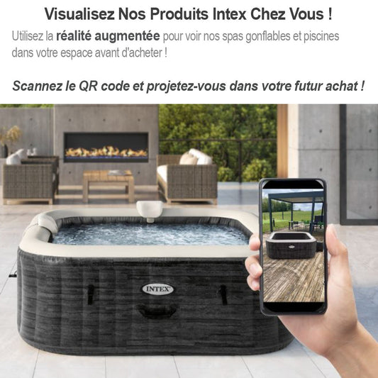 Pure spa Carbone 4 places octogonal - Bulles, jets, écostérilisateur, Wifi