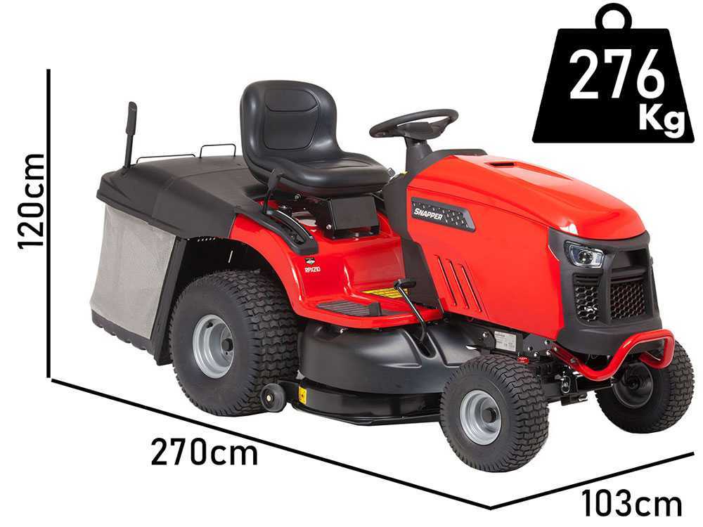 RPX 210 tondeuse autoportée Snapper bac arrière