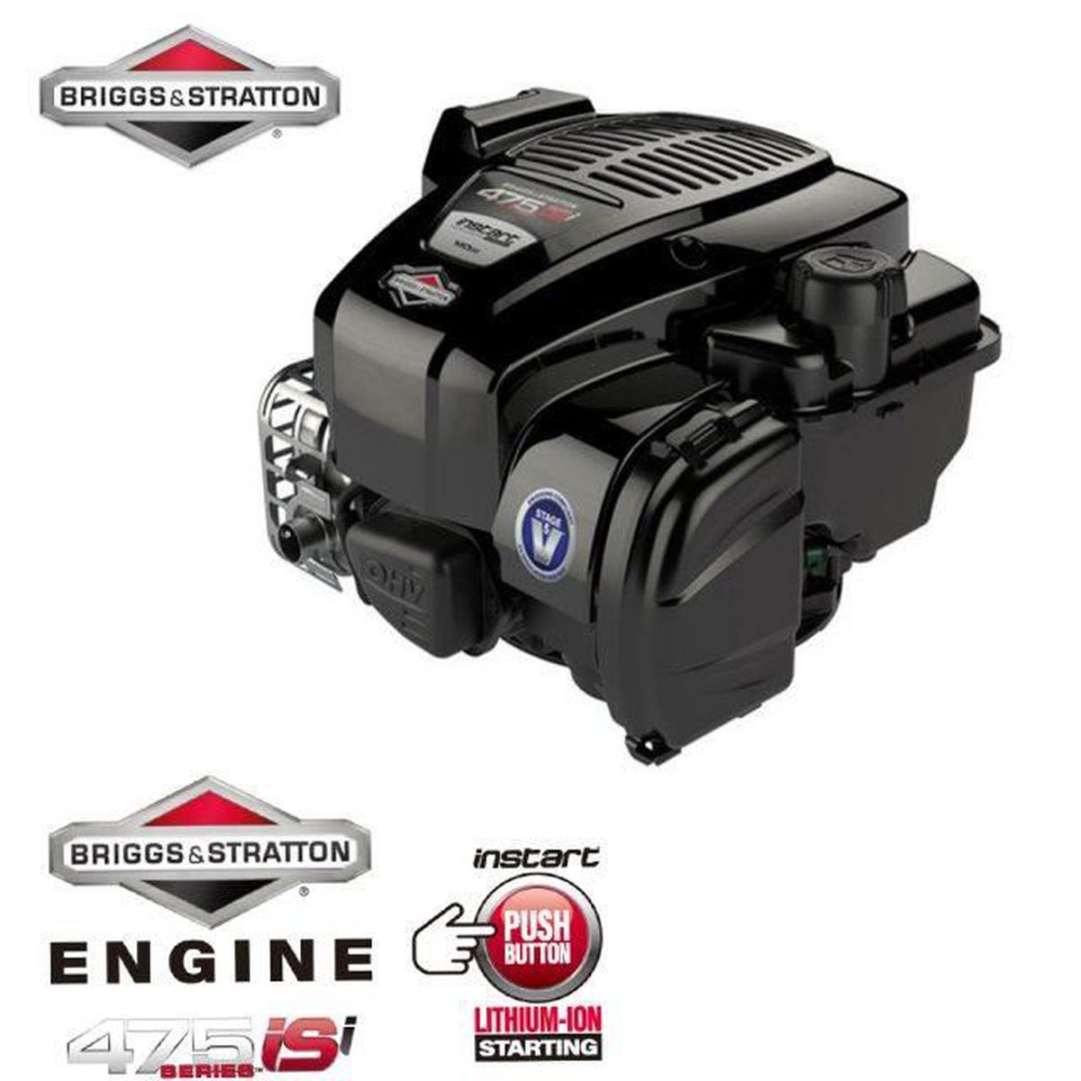 Tondeuse Thermique 46cm & Moteur Briggs et Stratton 475ISi avec démarrage électrique 140cc – Yard Force – GM B46E